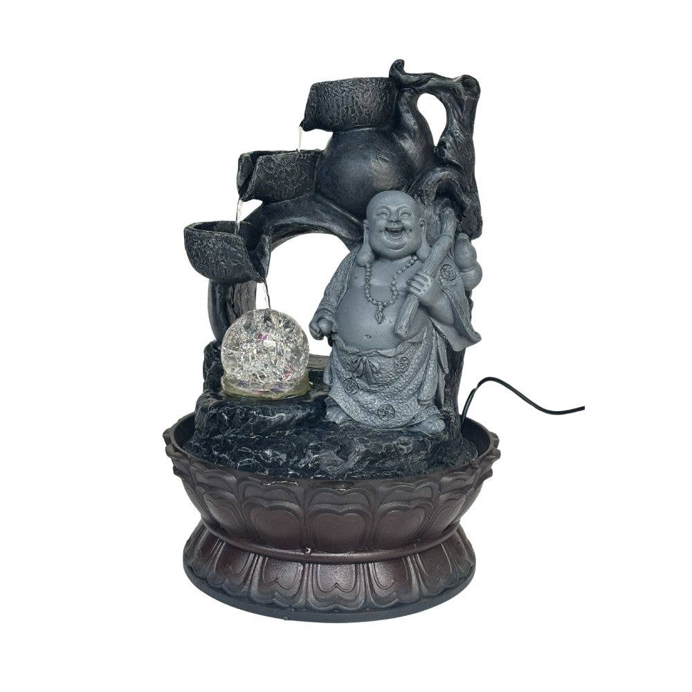 Earths Elements Wholesale - Wholesale Retailer Sample - Home Decor - Water Fountain - Happy Buddha3