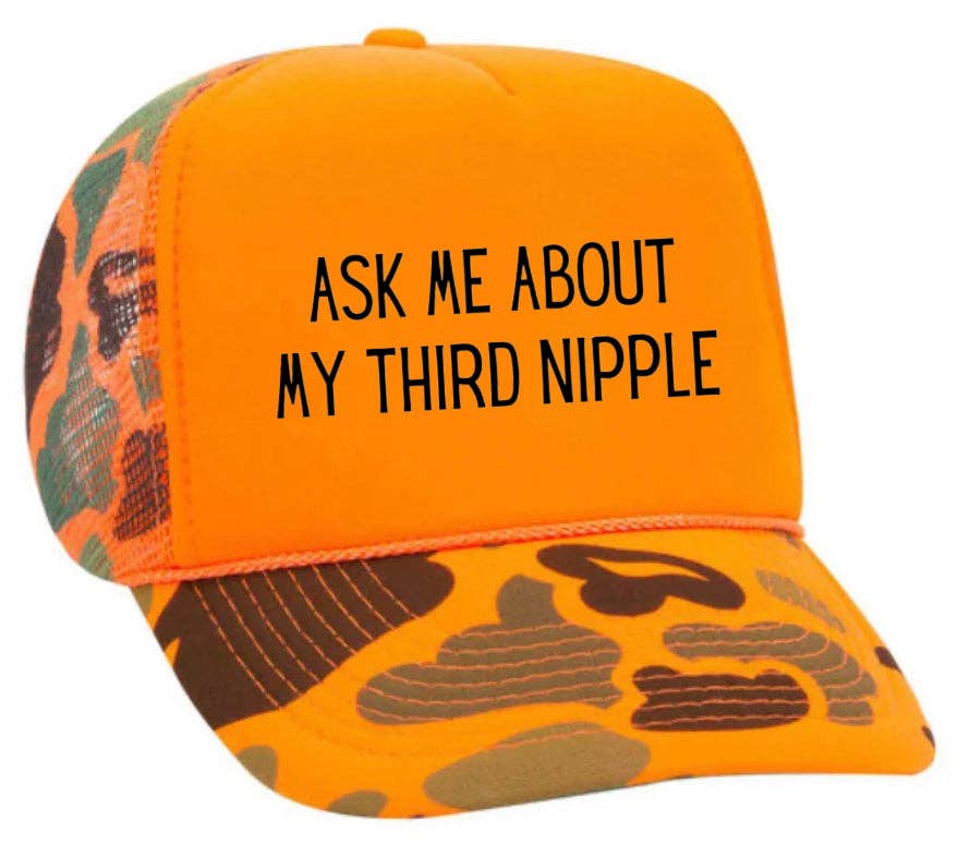 Inappropriate Trucker Hats - Wholesale Trucker Hat - Unisex - Ask Me About My Third Nipple Trucker Hat20
