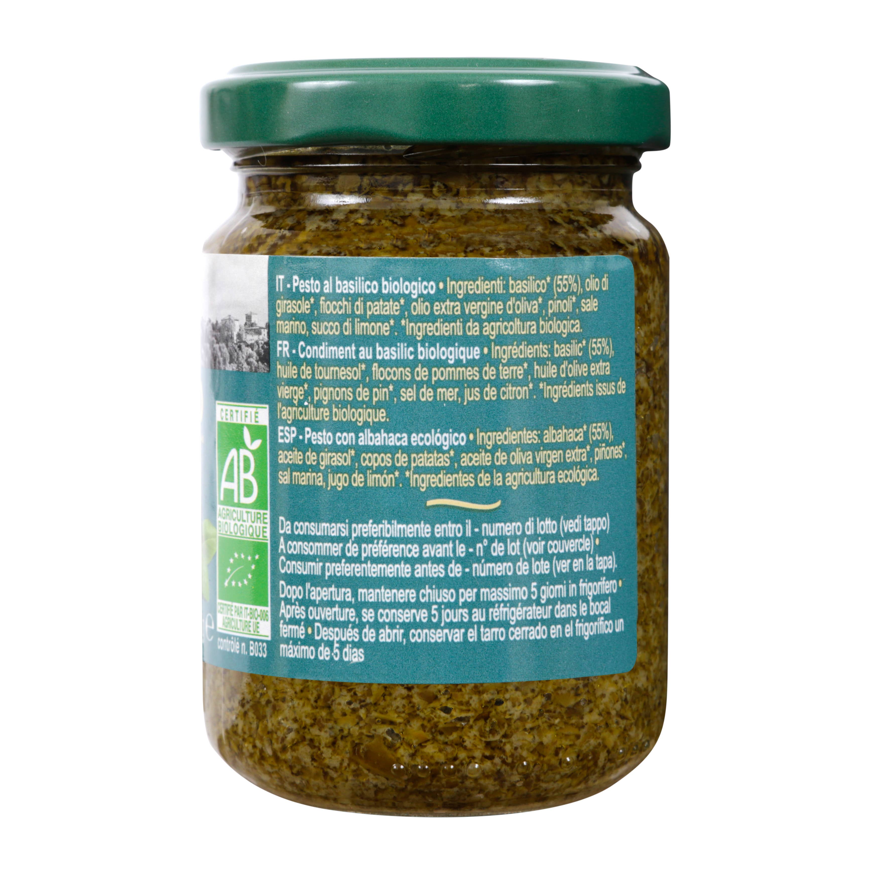Castiello - Wholesale Pesto - Organic pesto verde 130g1