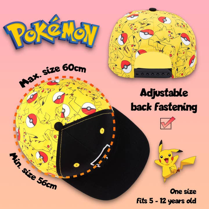 Fringoo Group Ltd - Vendita all'ingrosso Cappellino da baseball - Bambini - Berretto da baseball Pikachu1