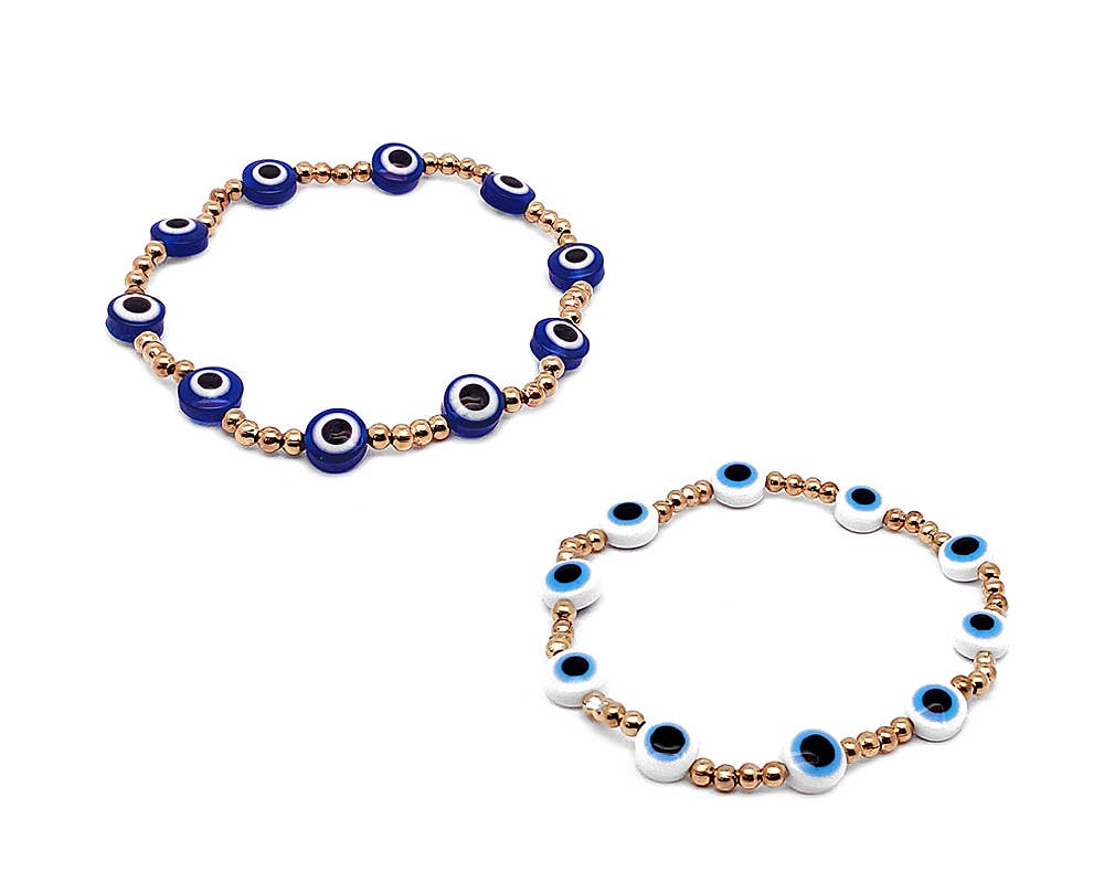 Pichincha - Wholesale Beaded Bracelet - Evil Eye Beaded Stretchy Bracelet