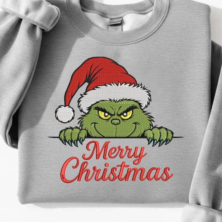 Gráfico de Vestuário de Falsa Bordadura de Feliz Natal por atacado de Kindred Flame Outfitters