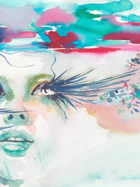 Stampa artistica Posidonia e il mare - Halia per la vendita all'ingrosso da parte di Araceli García Illustration