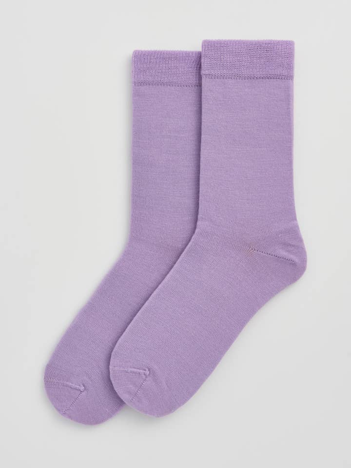 Parma Violet Merino Socks for wholesale on Faire0