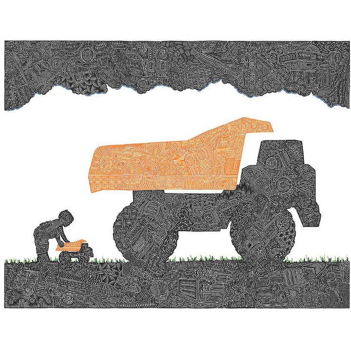 Art Print - Keep on Truckin' for wholesale by Viz Art Ink