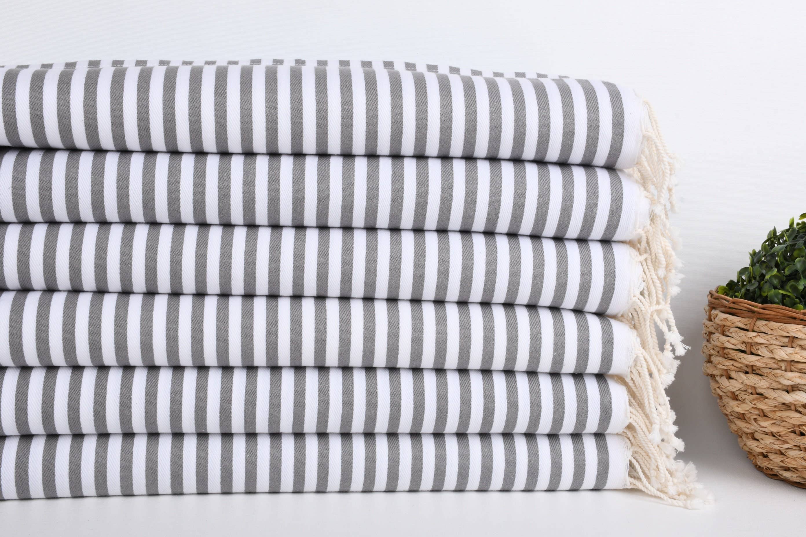 Organic Turkish Towels - Wholesale Wash Cloth - Organic Washcloth, Spa Washcloth, Gray Peshkir2