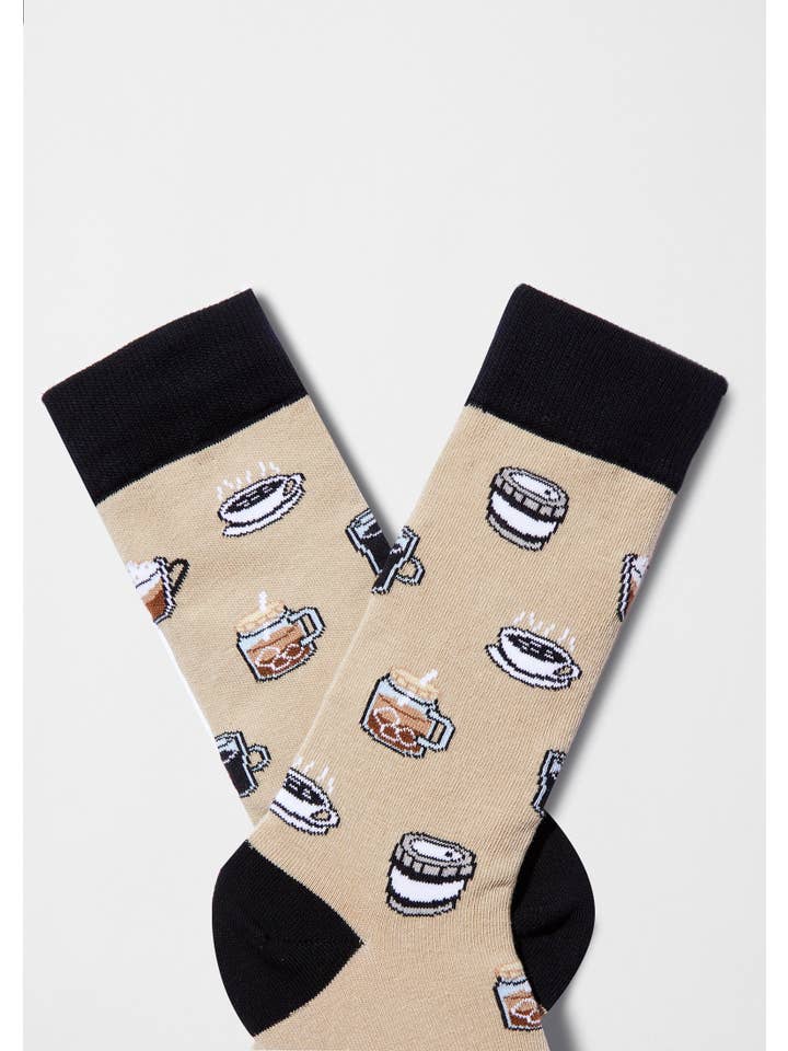 BeCoffee Beige - 100% Organic Cotton Socks for wholesale on Faire1