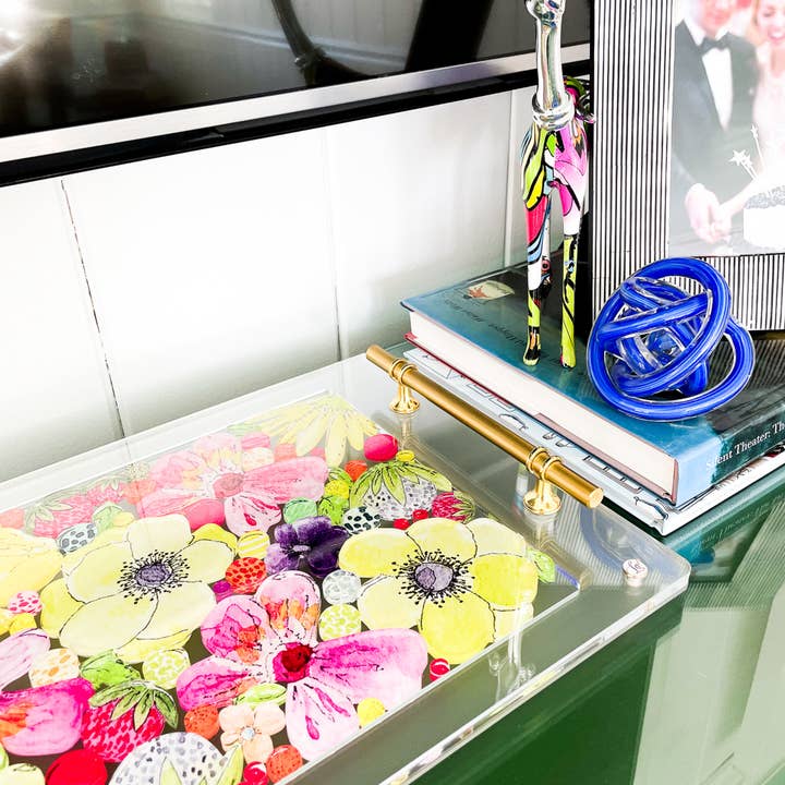 LO in LONDONĀ® - Wholesale Decorative Tray - THE LENA ACRYLIC OBSESSION TRAY- MADE TO ORDER 2-3 WEEKS6