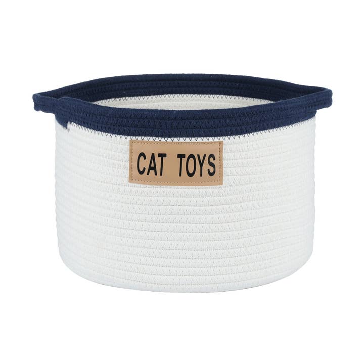 Midlee Designs - Wholesale Basket - Midlee Cat Toy Rope Cotton Basket (Large)0