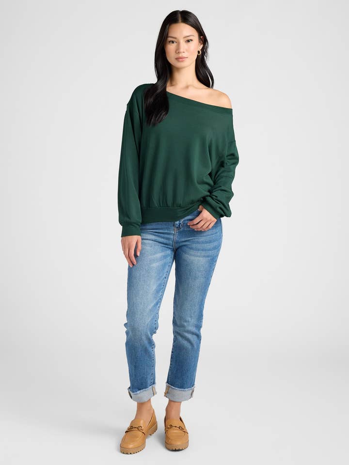 Seventy Eight and Sunny (SEAS) - Wholesale Sweatshirt - Women's - Brooksville One Shoulder Sweatshirt8
