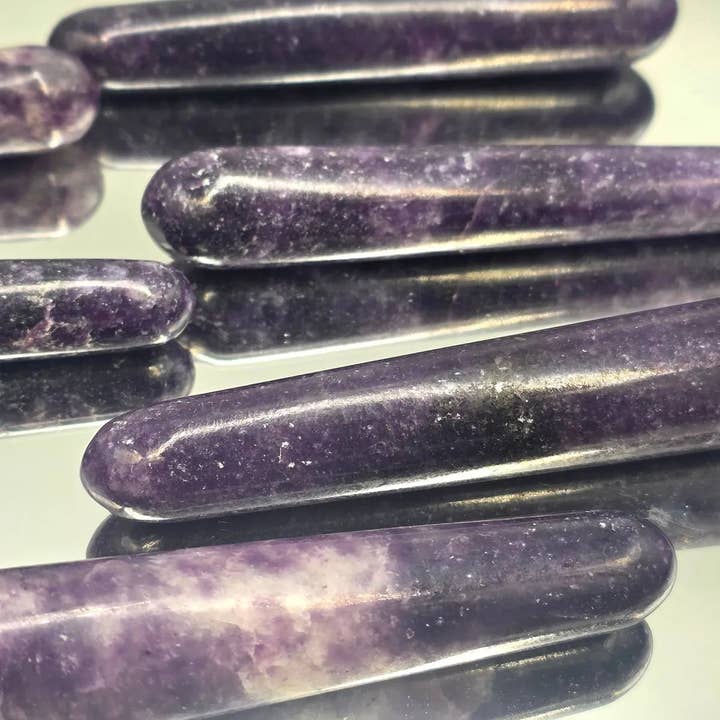 Large Lepidolite Crystal Wands for wholesale by Distinction Crystals