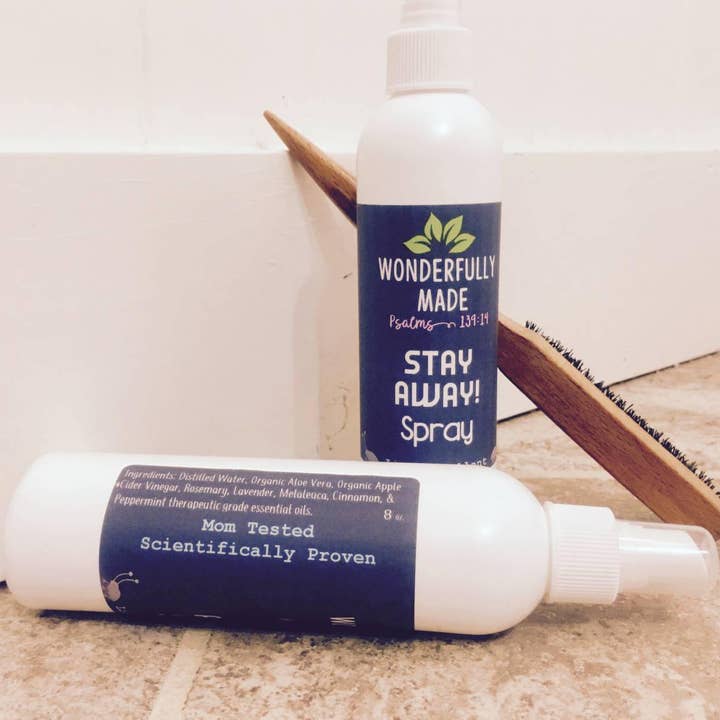 Wonderfully Made .love - Wholesale Insect Repellent - STAY AWAY! bug spray | lice prevention spray | natural lice repellant spray | Rosemary repel spray | School lice prevention | Organic bug0