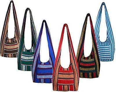 Sanyork Fair Trade - Wholesale Crossbody Bag - Women's - Hippie Bag Crossbody Baja Sling Bag Tote Classic Baja Jacket