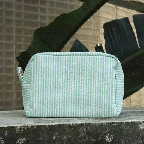 APHISON - Wholesale Makeup/Cosmetic Bag - RTS-25pc Seersucker Cosmetic Bag15