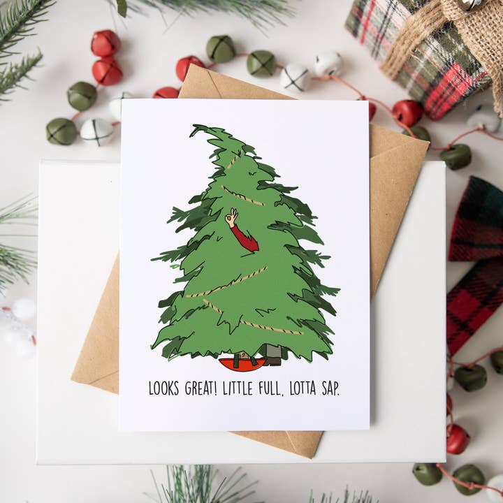 Sappy Griswold Christmas Card for wholesale by Sarah Pilar