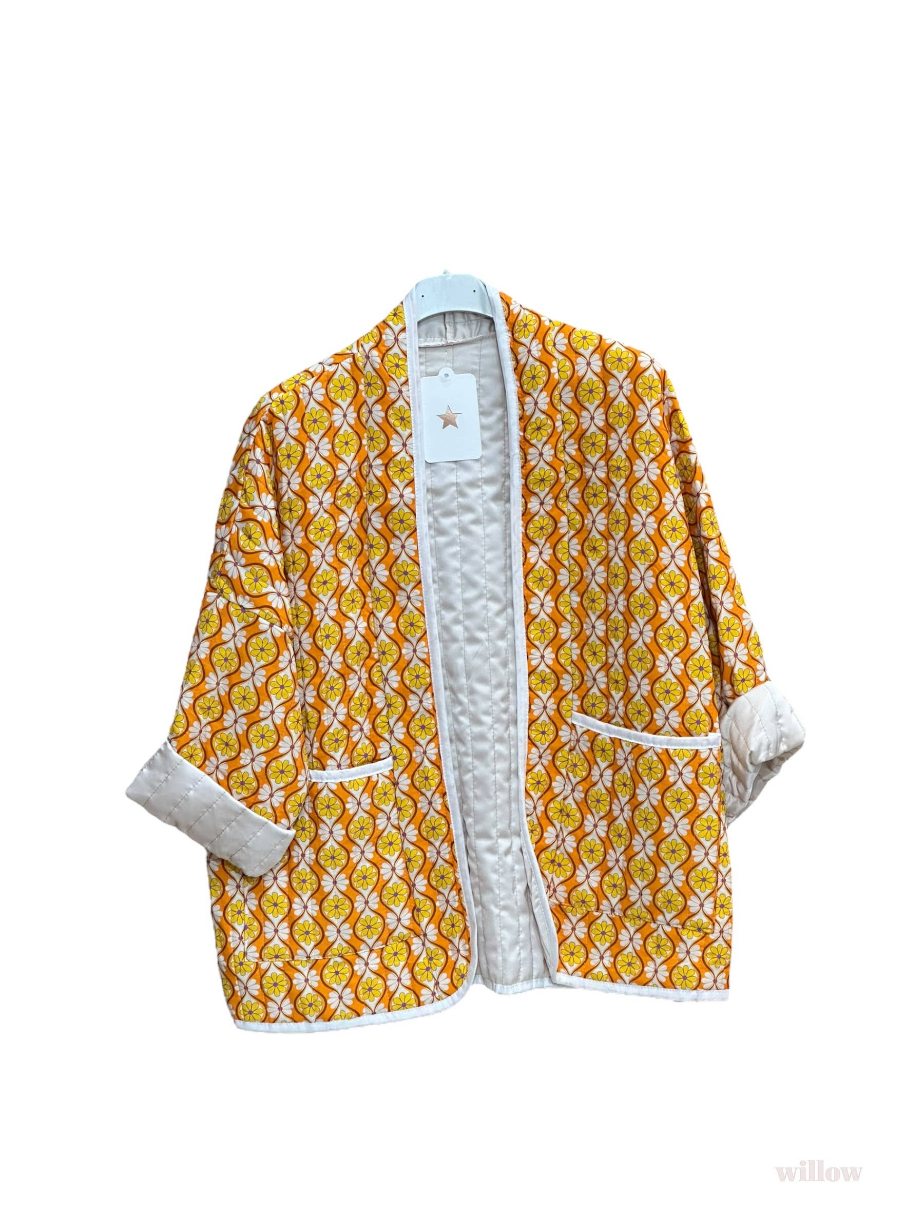 Moonsun – Großhandel Jacke – Damen – Steppjacke mit verschiedenen Blumenmustern5