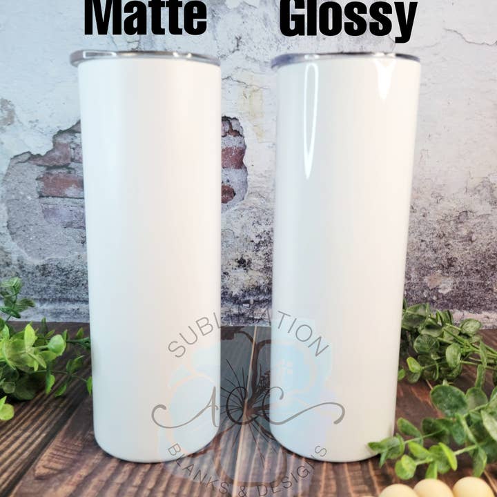 ACC Sublimation Blanks – wholesale Insulated mug/tumbler – 20 oz Straight MATTE Sublimation ready skinny tumbler RTS, MATTE sublimation tumbler