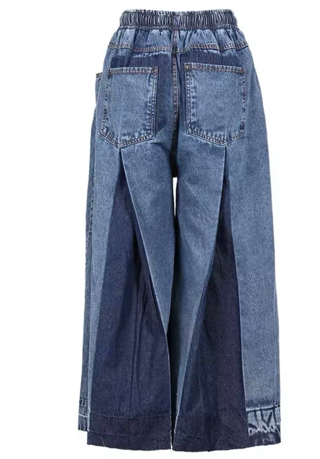 Luxe & Leather by Madonna & Co - Wholesale Jeans - Women's - Wide Leg Elastic Waist Jean1