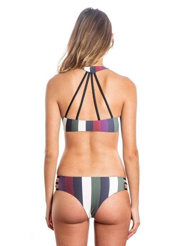 Calcinha de biquíni reversível Kyla Cheeky - Alinhe-se por atacado de Sensi Graves Swim