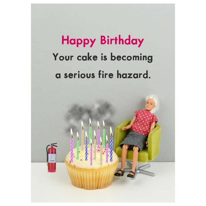 Fire Hazard | Happy Birthday | Cards for Women for wholesale by Bold & Bright