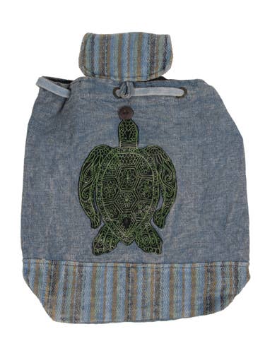 Gymnastikpåse med broderad havssköldpadda för wholesale av Earth Divas