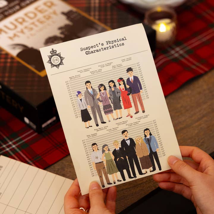 Talking Tables USA - Wholesale Card Game - Murder Mystery at the Manor House Game |Crime Solving Game |