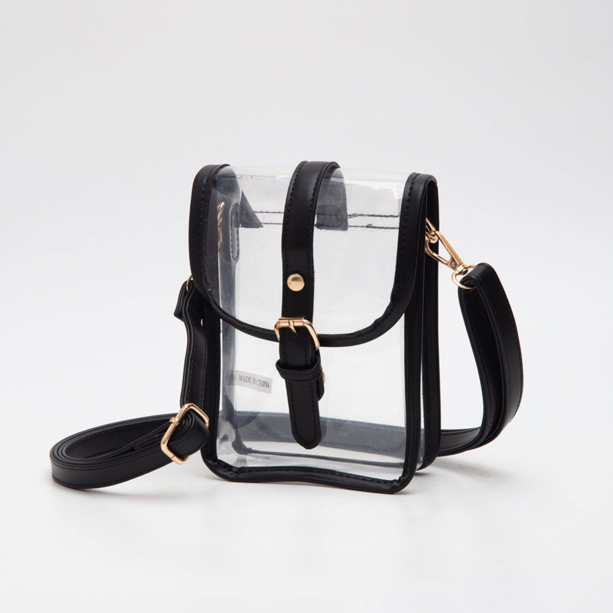 MiMi Wholesale - Wholesale Crossbody Bag - Women's - TG10608 Game Day Clear Buckle Strap Mini Crossbody Bag0