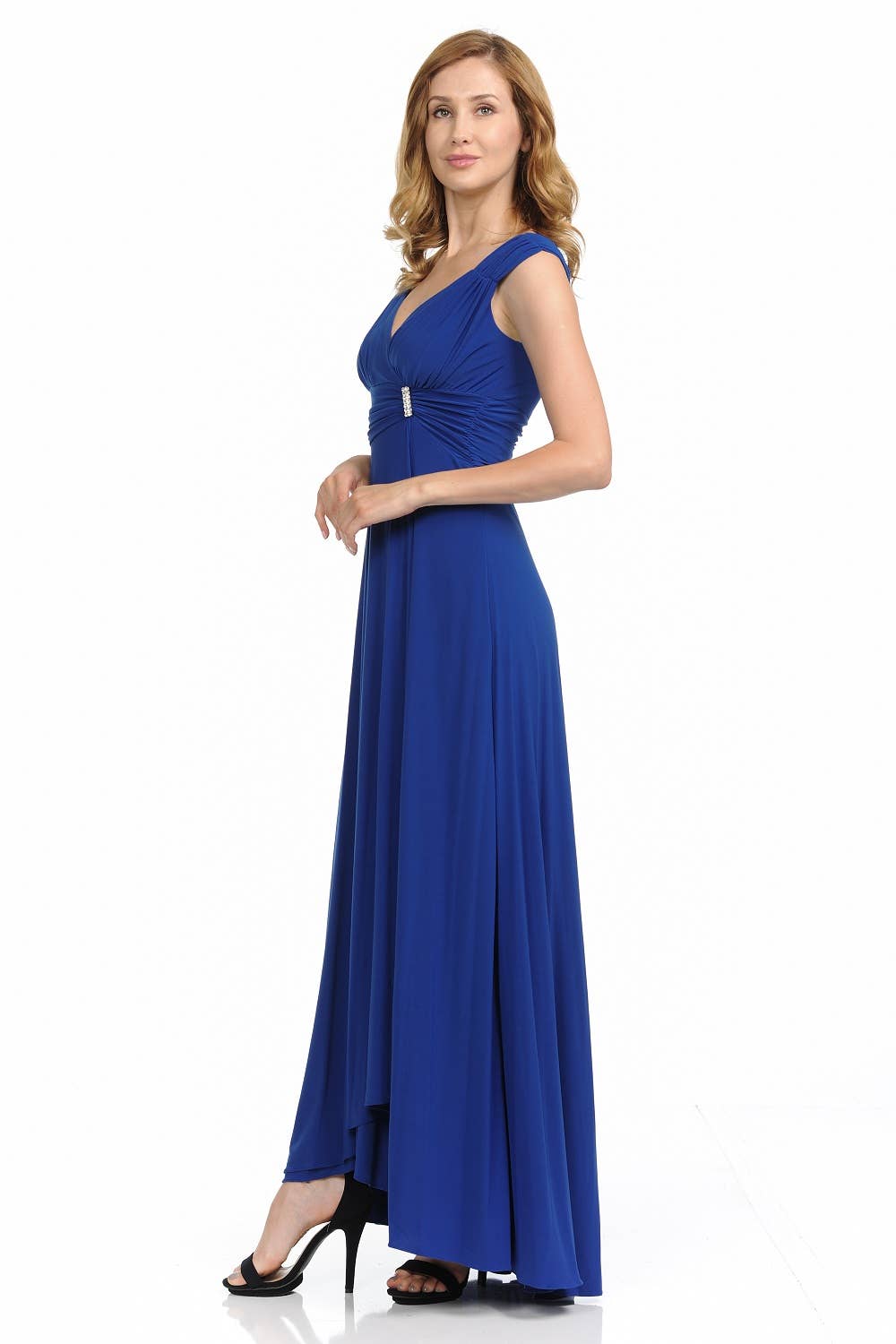 Anny Lee – wholesale Gown – Women's – SP 1146 Women's Mother of the Bride V Neck Maxi Dress9