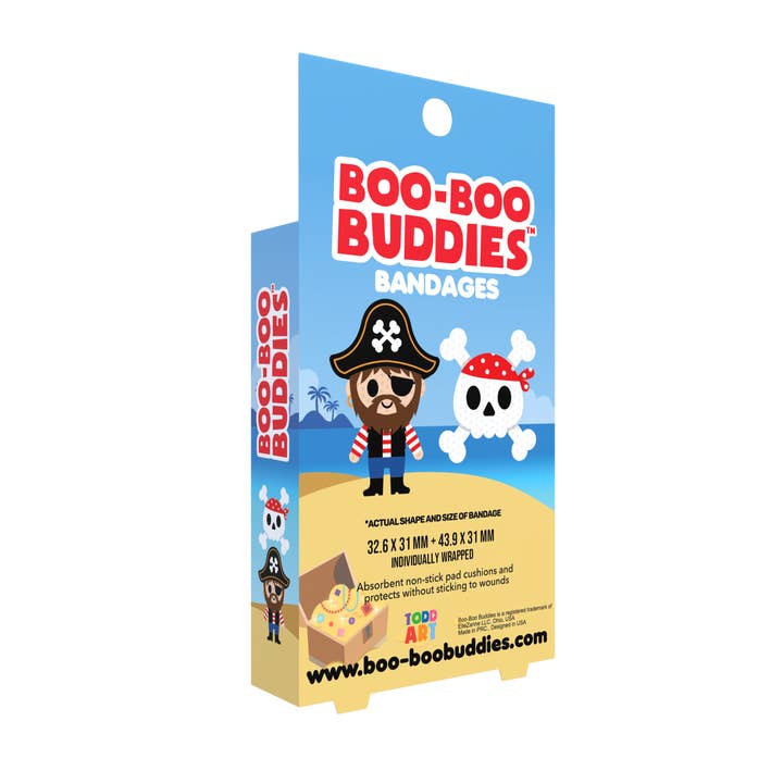 Boo Boo Buddies - Vente Pansement/bandage - Bandages Pirate & Skull 24 unités Dr. Todd’s Boo Boo Buddies®5