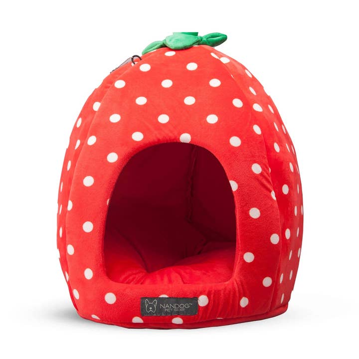 Strawberry Dog & Cat Fun Bed for wholesale by Nandog Pet Gear