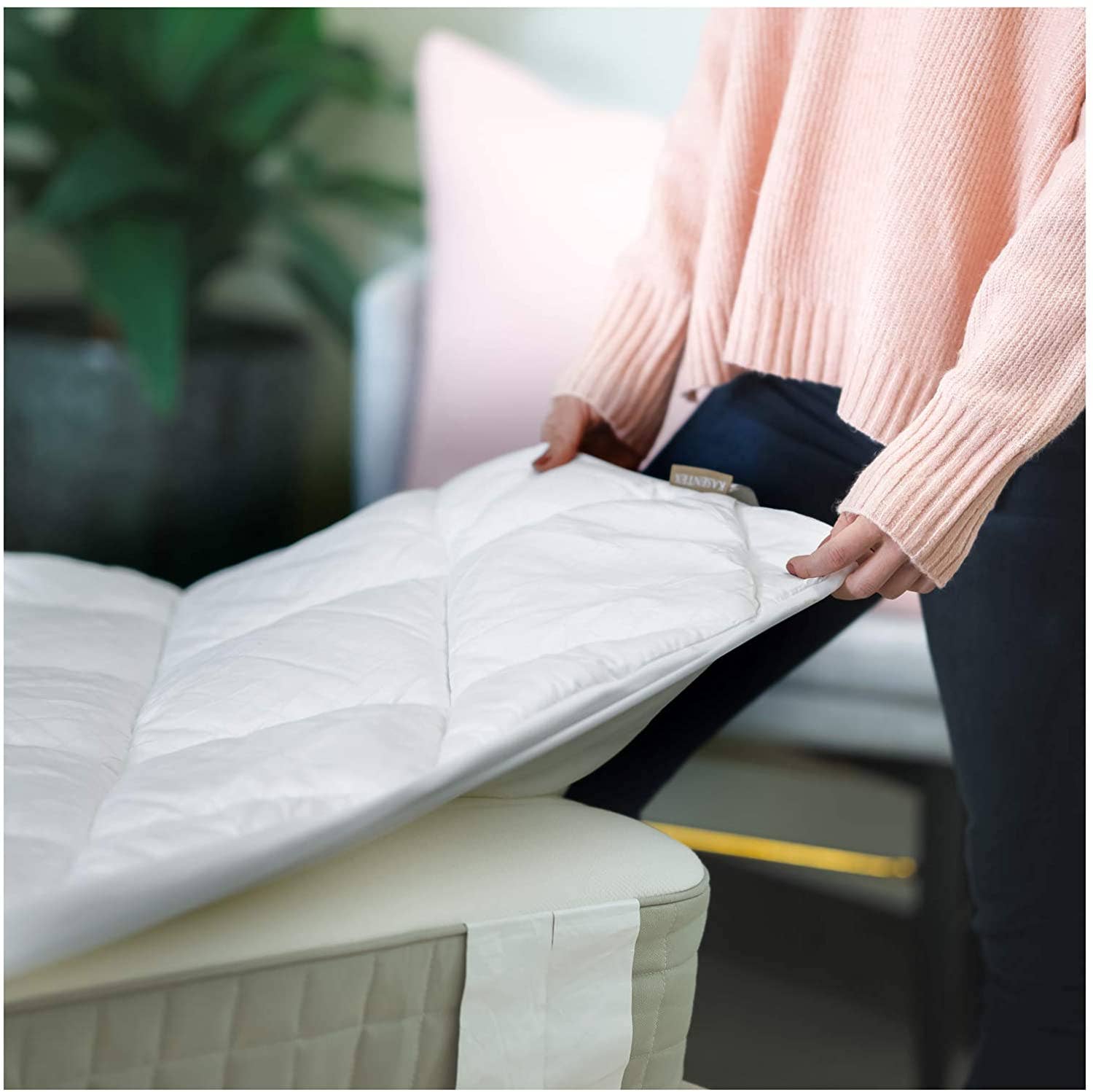 Kasentex - Wholesale Mattress Pad/Protector - Deep Pocket Fitted Mattress Pad Brushed Microfiber2