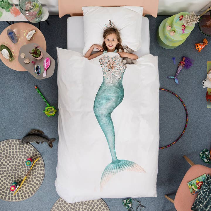 SNURK Living - Wholesale Duvet Cover - Kids & Baby - MERMAID (Full/Qn) - Duvet Cover Set