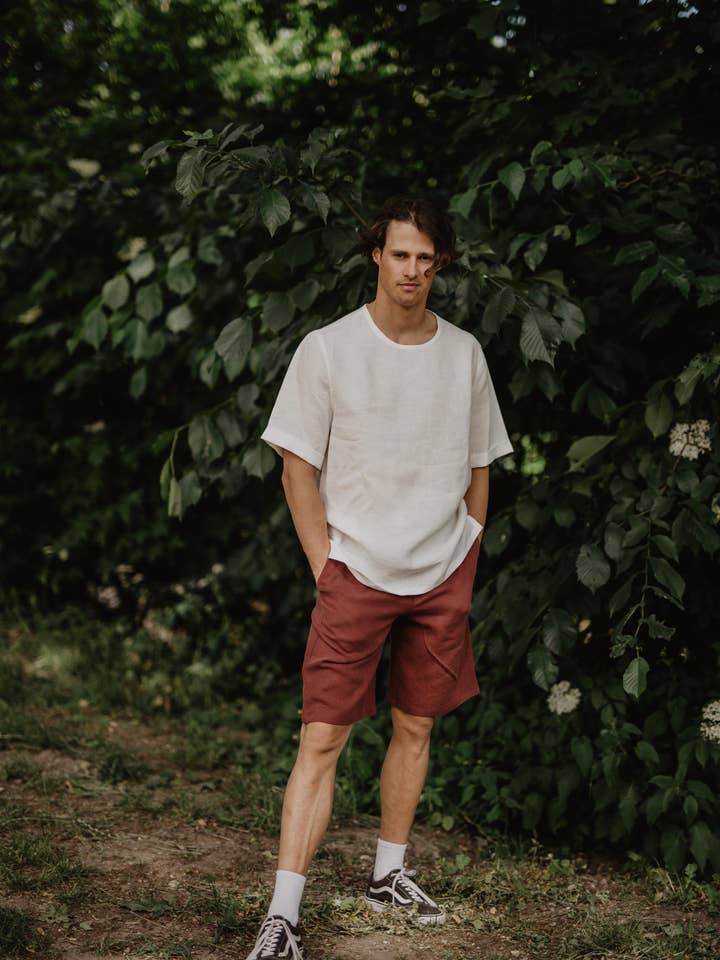 AmourLinen - Wholesale T-Shirt - Men's - Linen top ATLAS | ARCHIVE SALE0