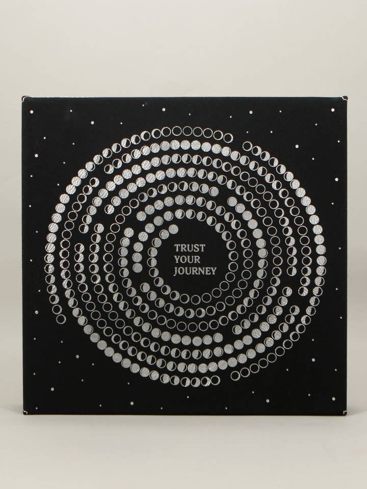 Décoration murale inspirante Trust Your Journey Moon Cycle pour la vente par Buddha Groove