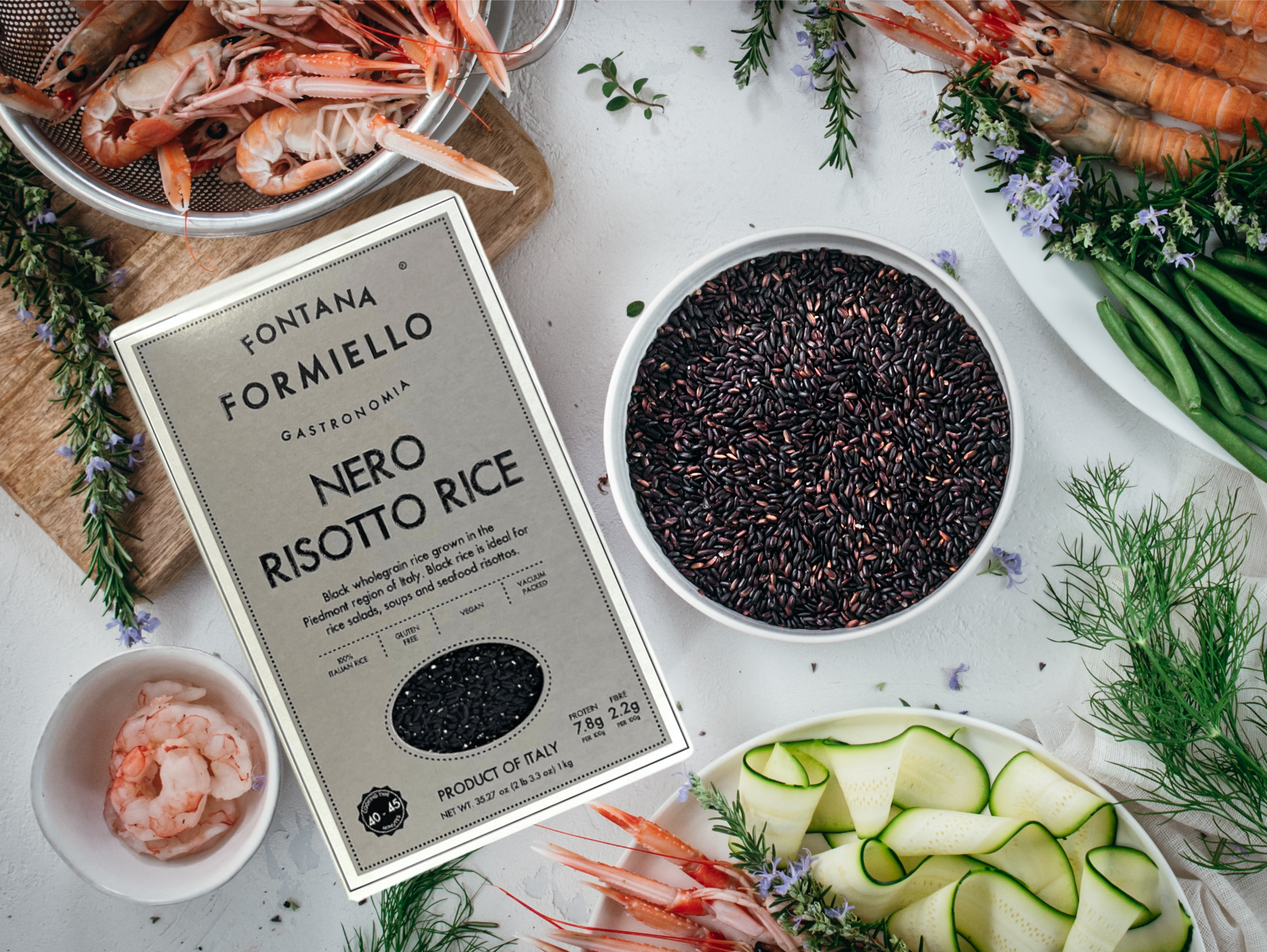 Gourmica - Vendita all'ingrosso Riso - Fontana FORMIELLO Riso Nero per Risotto (1kg)1