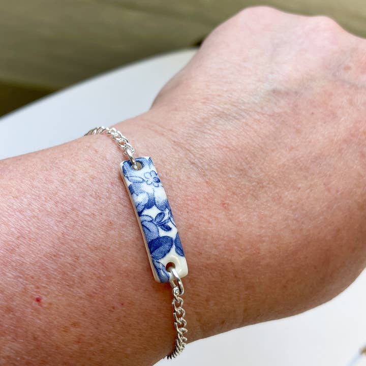 Clay Blanca - Wholesale Charm/Dangle Bracelet - Blue China Rectangle Bracelets (Options)7