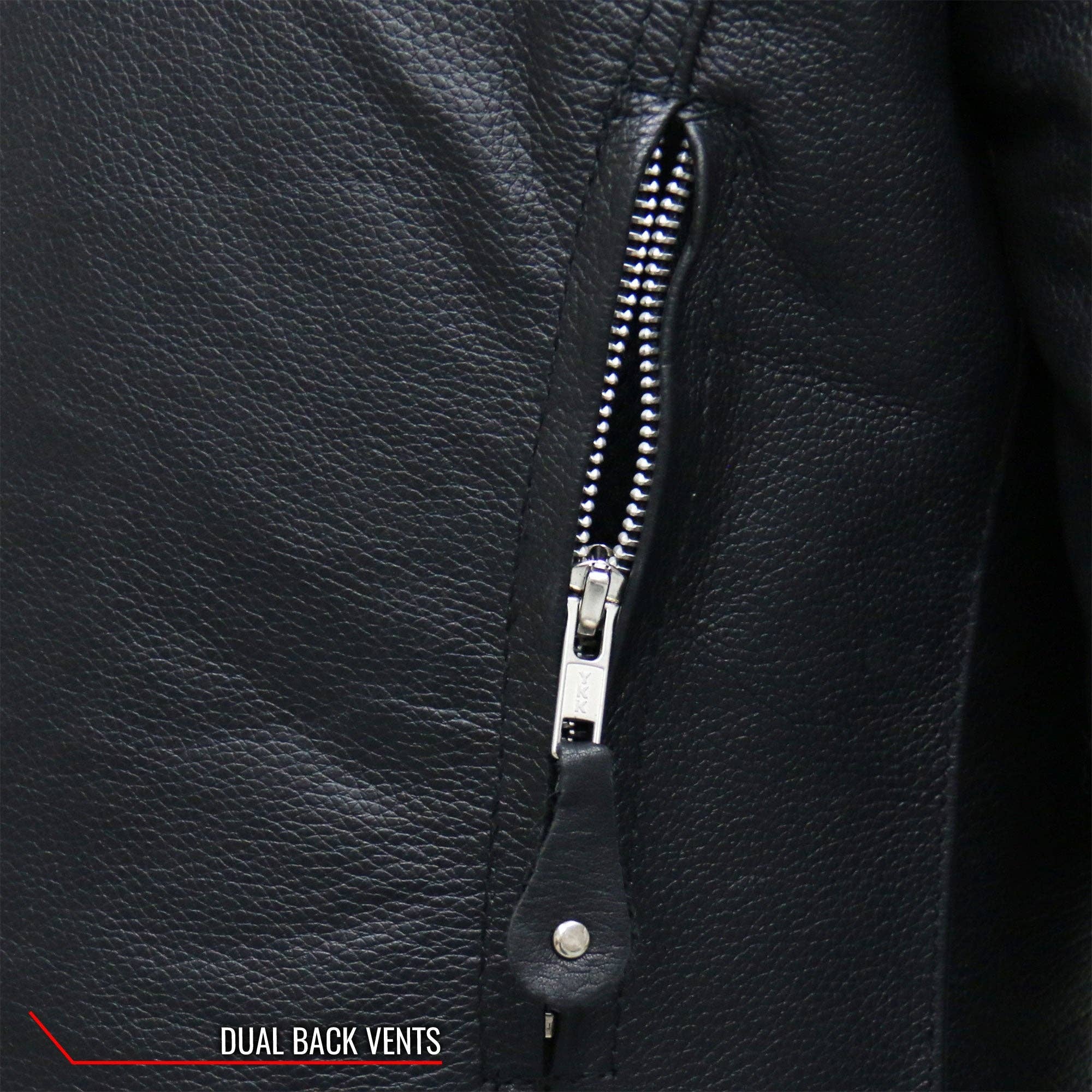 NEGRO Chaqueta motera de piel Hot Leathers JKL1025, estilo moto, mangas con cordones, para mujer de venta al por mayor en Faire17