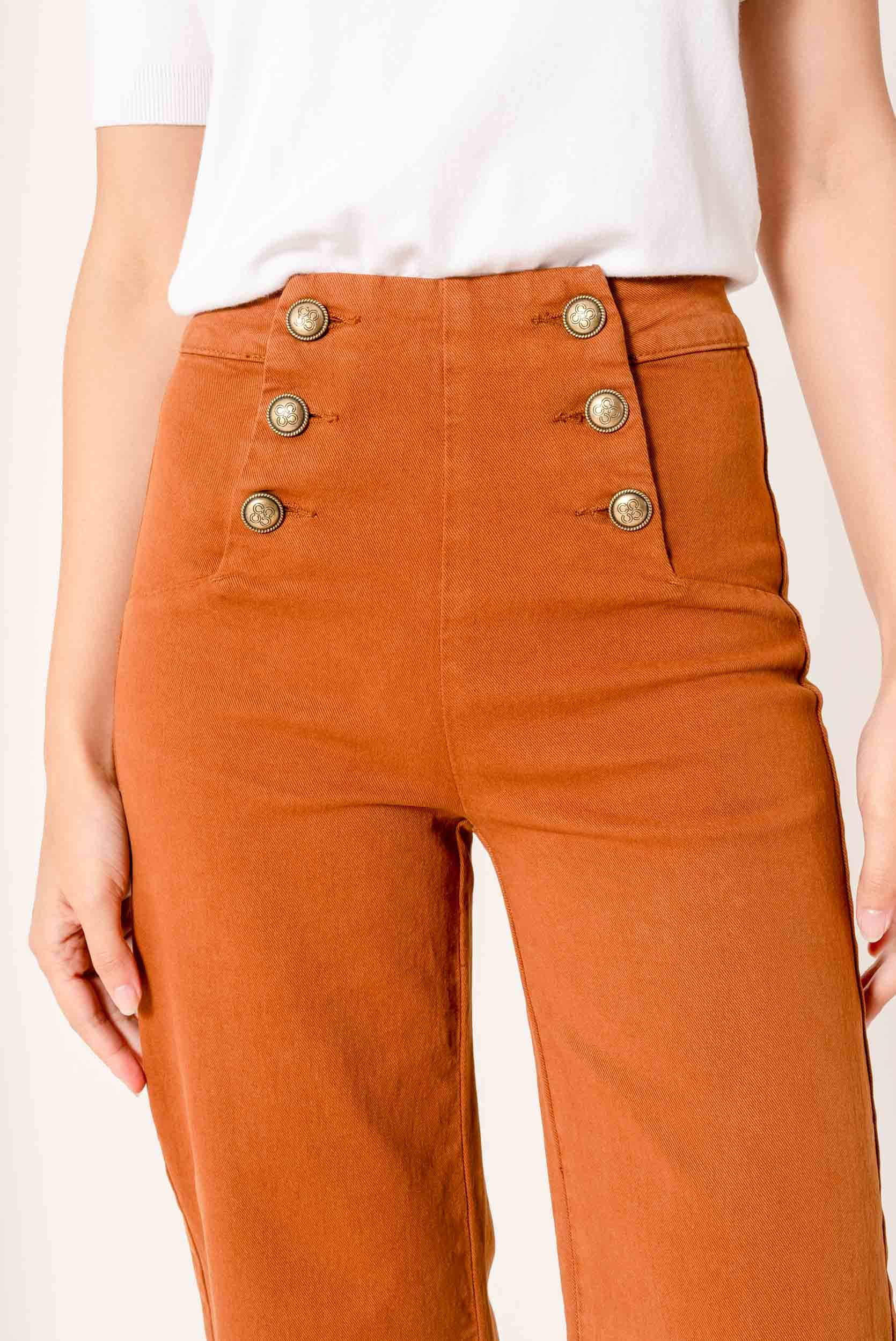 Oraije Paris - Vendita all'ingrosso Jeans - Donna - Jeans larghi Victorine a 6 bottoni24