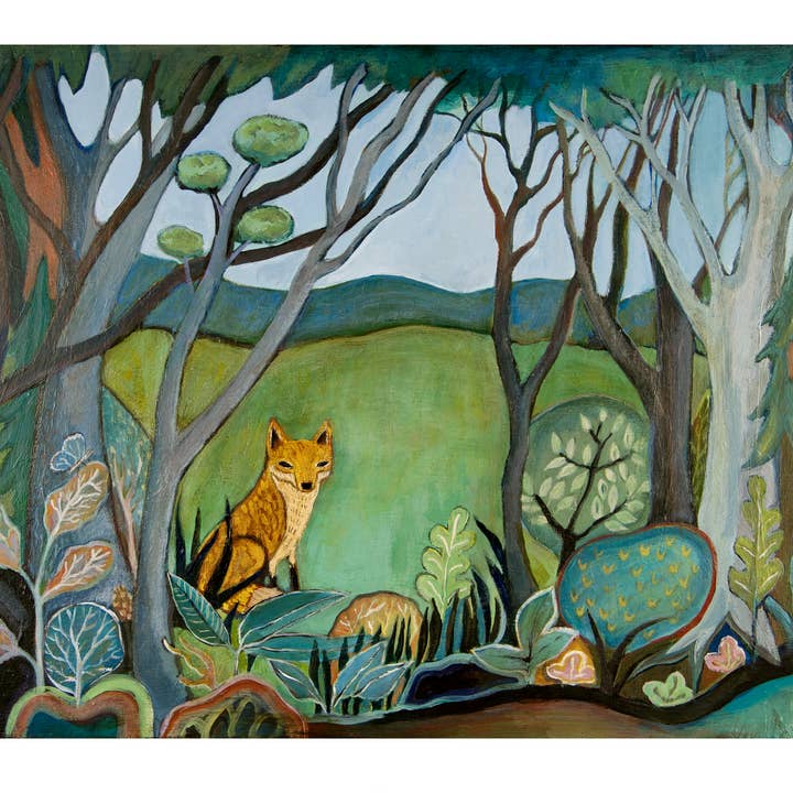 ANN WILLEY ARTS - Wholesale Art Print - Art Print, Fox, Woods, Fine Art, Edge of the Woods1