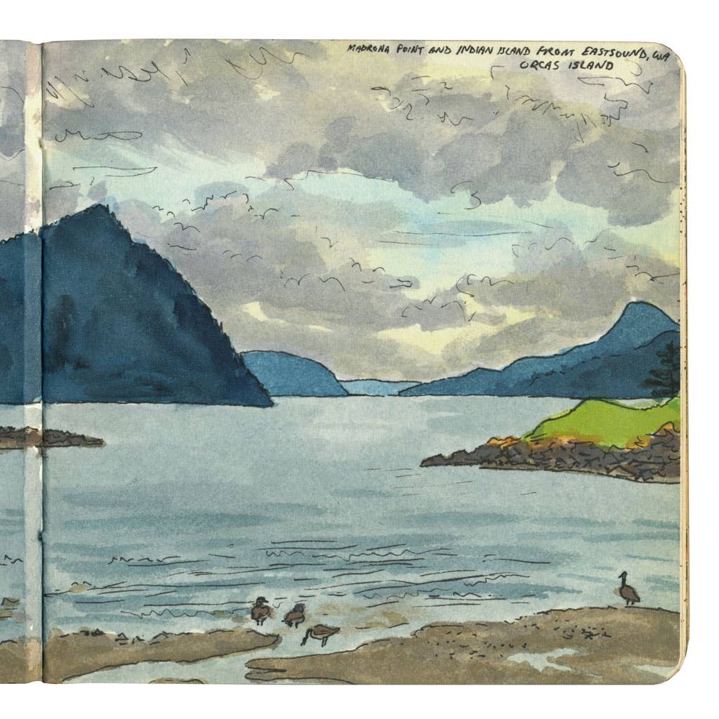Anagram Press - Wholesale Art Print - Orcas Island Sketch Print2