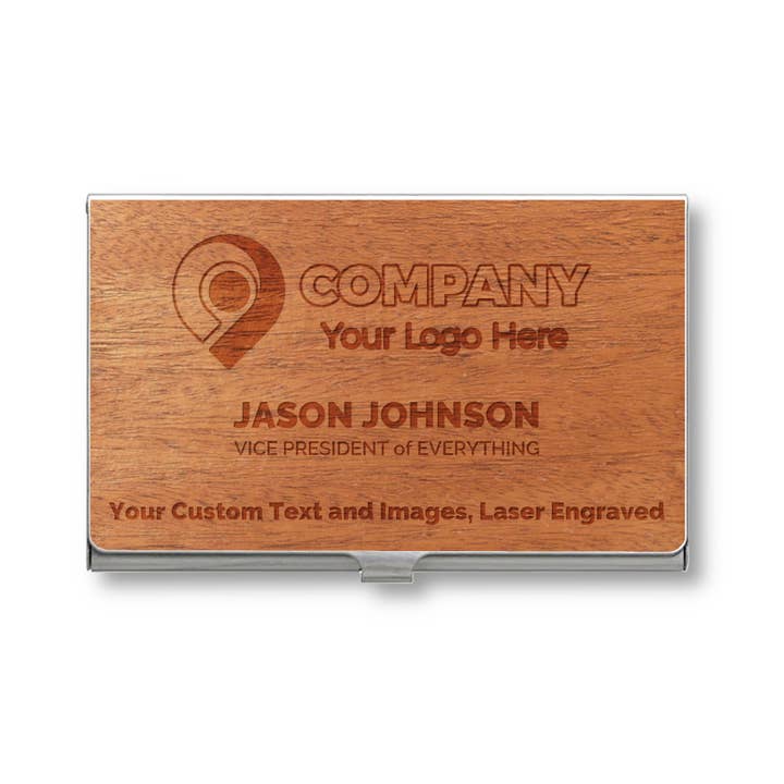 WUDN Handcrafted - Wholesale Business Card Holder - Customizable Wooden Business Card Holder1