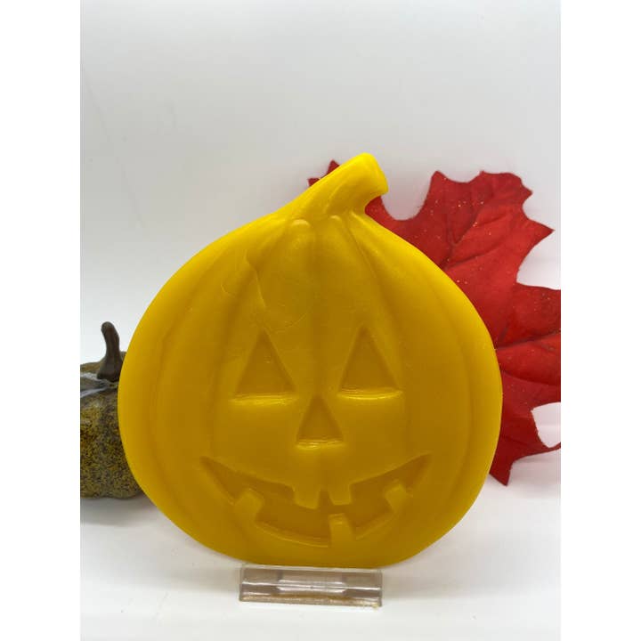 Low Country Beeswax - Wholesale Decorative Tabletop Object - Beeswax Jack O’ Lantern Pumpkin