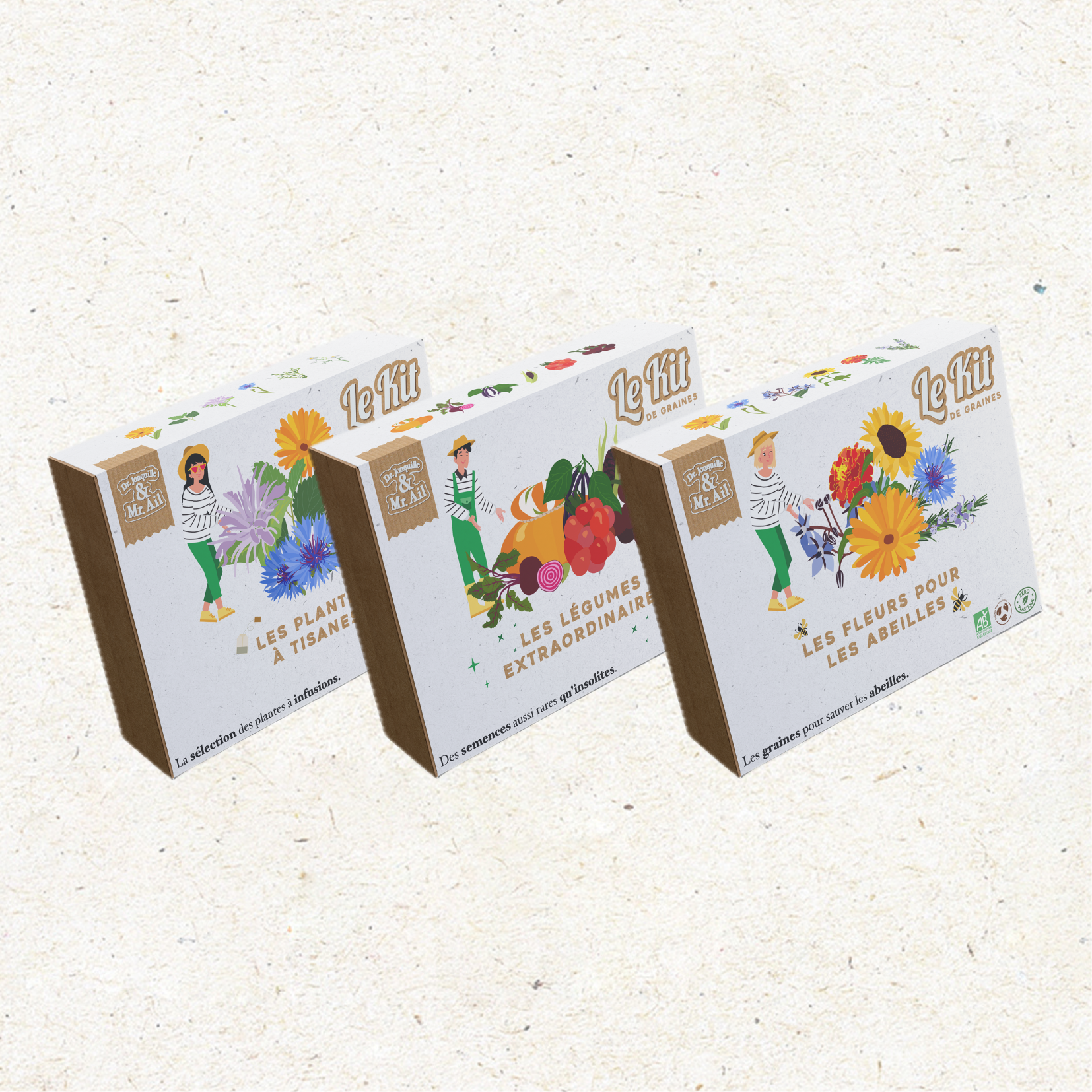 Dr. Jonquille & Mr. Ail - Wholesale Plant Seeds - Gardening Kits Herbal Teas, Extraordinary Vegetables, Bees1