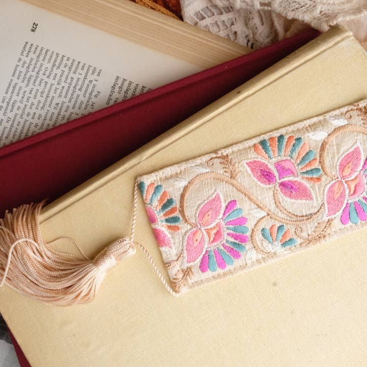 La N'atelier – Großhandel Lesezeichen – Handgefertigtes Lesezeichen PINKY DANDELION