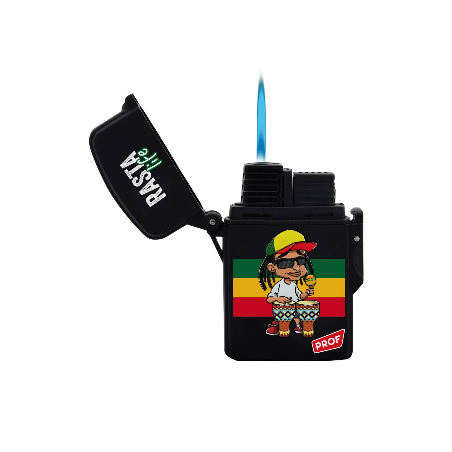 PROF - Wholesale Lighter - BLUEFLAME LIGHTER RASTA LIFE4