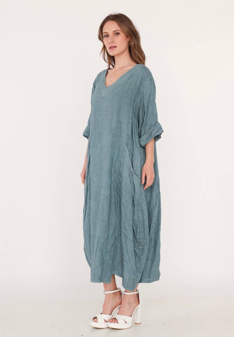 LINEN & COTTON HOUSE – wholesale Dress – Women's – 277 DRESS IN LINEN SPRING SUMMER CLOTHING66