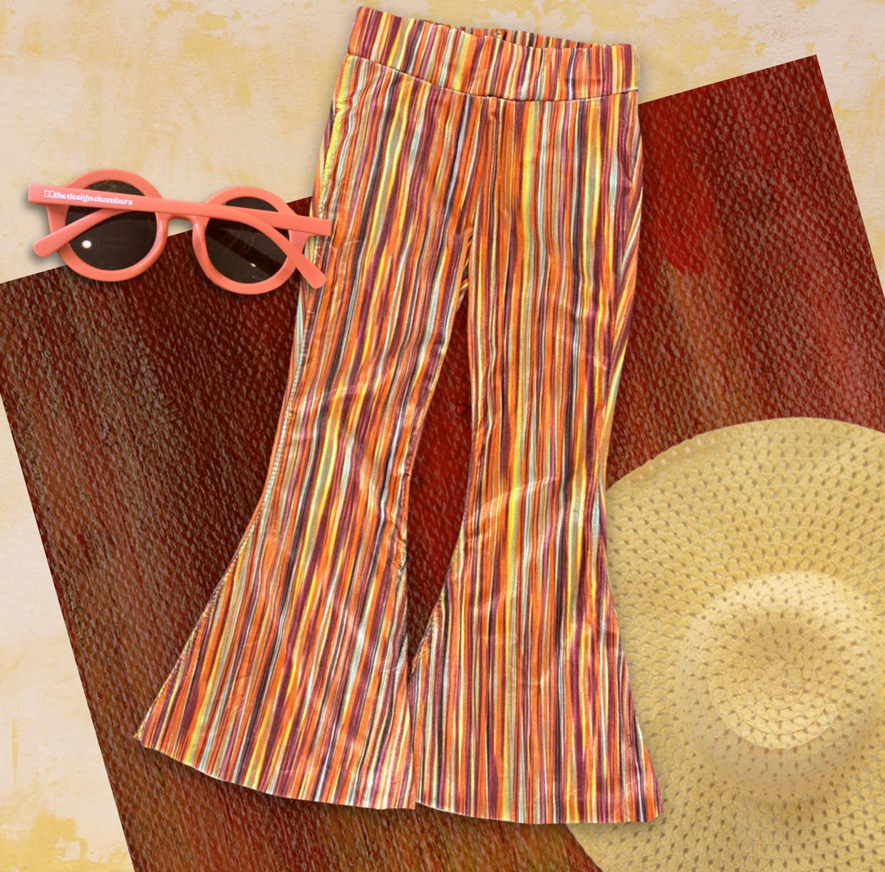 The Design Chambers - Vendita all'ingrosso Pantaloni - Bambini - Sunny Days - Pantaloni a campana in velluto a righe, per bambini e ragazzi2