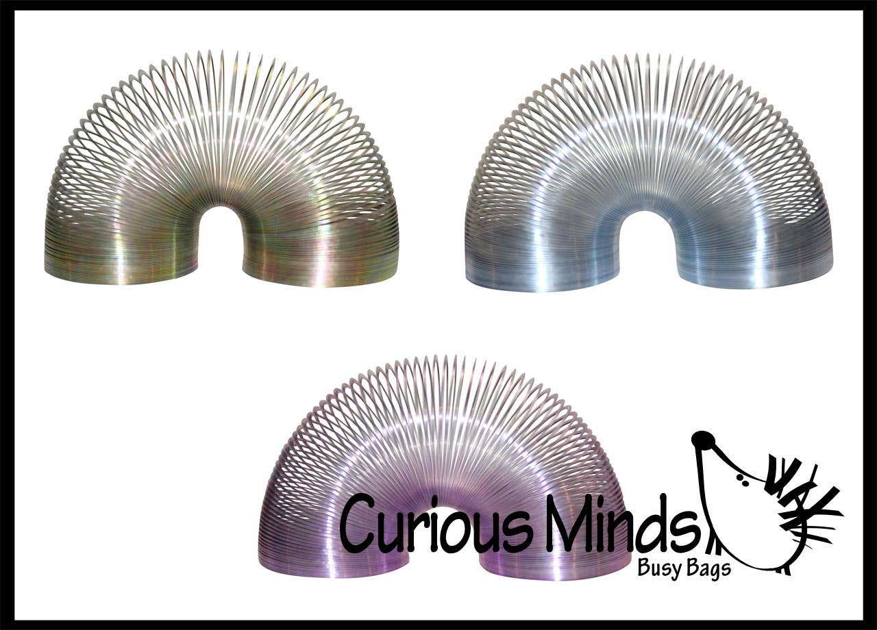 Curious Minds Toys - Wholesale Fidgetspeelgoed - Kinderen - 1 klein metalen springspeeltje - Sensory Fidget Toy2