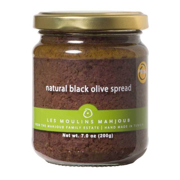 Les Moulins Mahjoub - Natural Black Olive Spread, 200g for wholesale by GourmetDis (Gourmet Food Distribution)