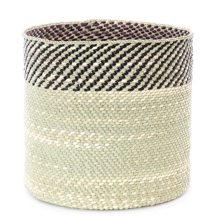 Swahili | AFRICAN MODERN - Wholesale Basket - Black and Natural Kupanda Iringa Basket